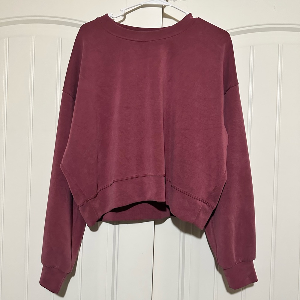 Lululemon softstreme perfectly oversized cropped crew